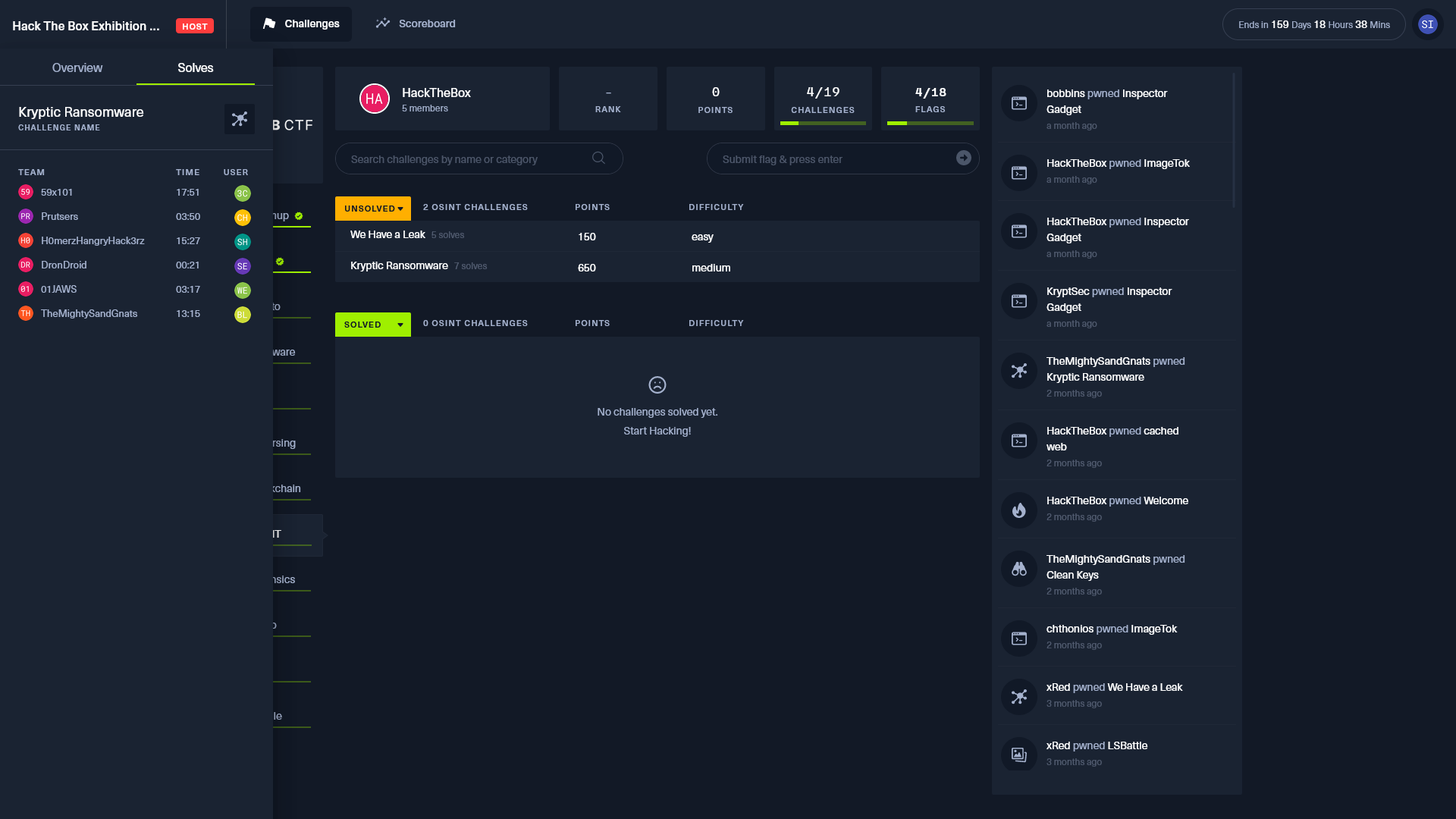 Hack The Box Capture The Flag Platform: Host a business CTF