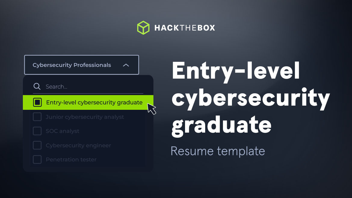 entry level cybersecurity resume example