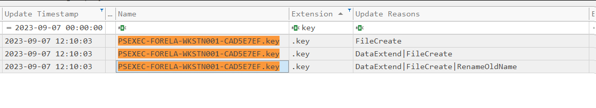 lateral movement detection with timestamps