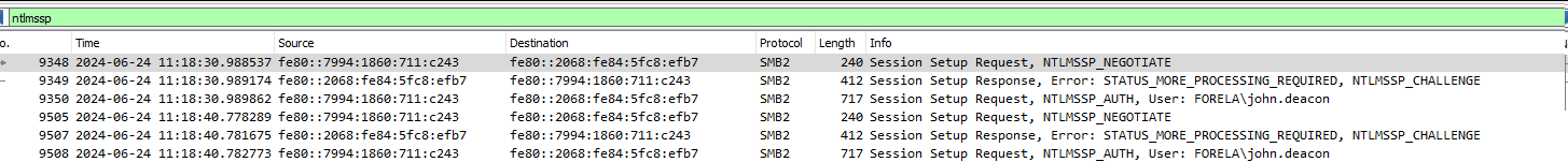 LLMNR attack detection