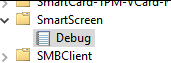 Debug screenshot from SmartScreen logs