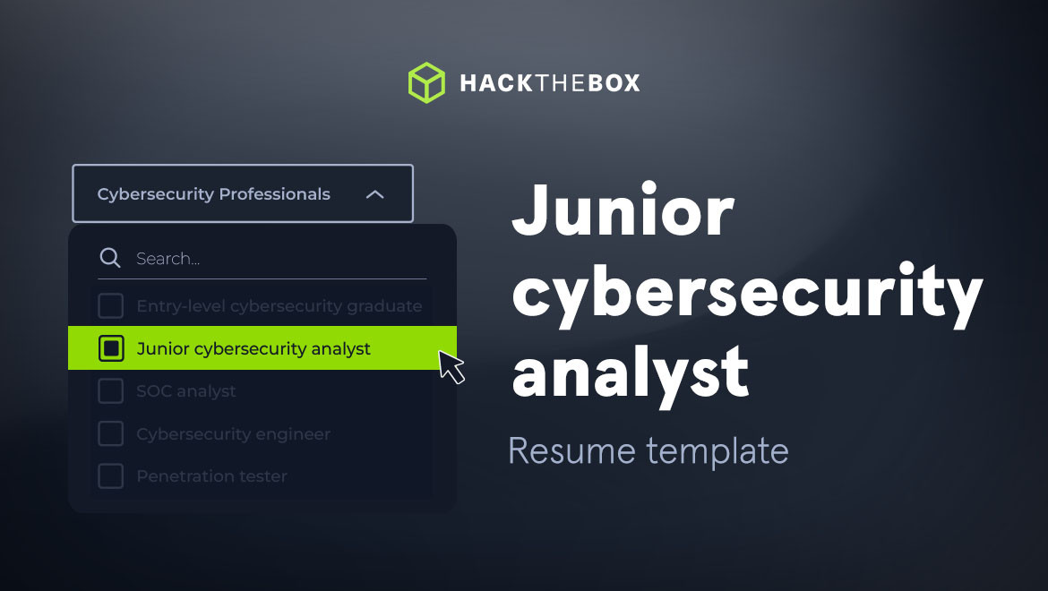 junior soc analyst cybersecurity resume example template