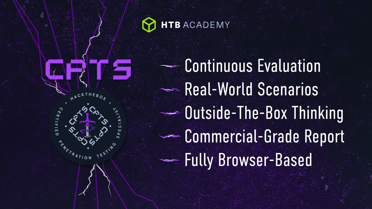 HTB News Launching HTB CPTS Certified Testing Specialist